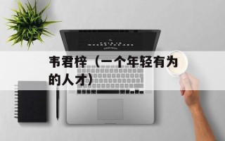 韦君梓（一个年轻有为的人才）