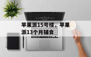 苹果派15号楼，苹果派13个月辅食