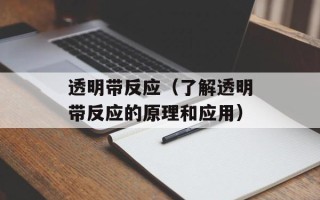 透明带反应（了解透明带反应的原理和应用）