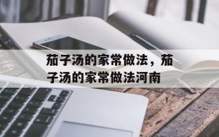 茄子汤的家常做法，茄子汤的家常做法河南
