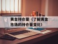 黄金持仓量（了解黄金市场的持仓量变化）