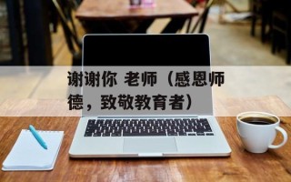 谢谢你 老师（感恩师德，致敬教育者）