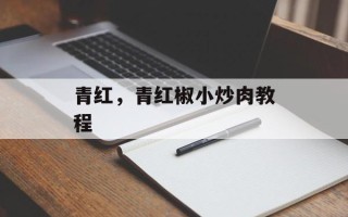 青红，青红椒小炒肉教程