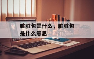 脏脏包是什么，脏脏包是什么意思