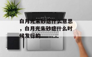 白月光朱砂痣什么意思，白月光朱砂痣什么时候发行的