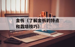 金柝（了解金柝的特点和栽培技巧）