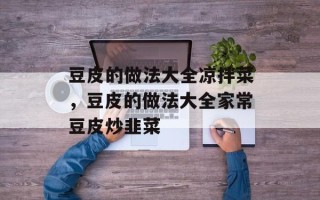 豆皮的做法大全凉拌菜，豆皮的做法大全家常豆皮炒韭菜