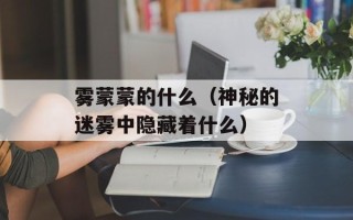 雾蒙蒙的什么（神秘的迷雾中隐藏着什么）