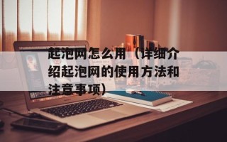 起泡网怎么用（详细介绍起泡网的使用方法和注意事项）