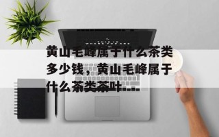 黄山毛峰属于什么茶类多少钱，黄山毛峰属于什么茶类茶叶