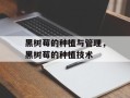 黑树莓的种植与管理，黑树莓的种植技术