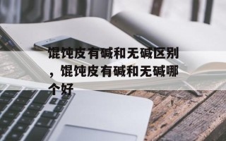 馄饨皮有碱和无碱区别，馄饨皮有碱和无碱哪个好