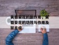 黄蜀葵花的副作用，黄蜀葵花的功效与作用及禁忌症