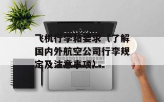 飞机行李箱要求（了解国内外航空公司行李规定及注意事项）