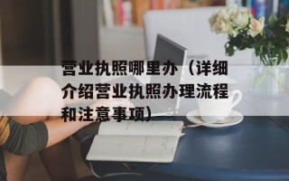 营业执照哪里办（详细介绍营业执照办理流程和注意事项）