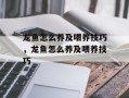 龙鱼怎么养及喂养技巧，龙鱼怎么养及喂养技巧