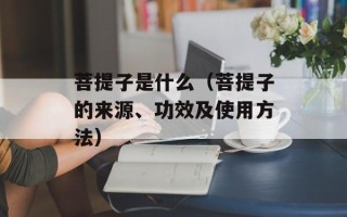 菩提子是什么（菩提子的来源、功效及使用方法）