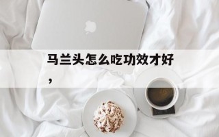 马兰头怎么吃功效才好，