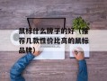 鼠标什么牌子的好（推荐几款性价比高的鼠标品牌）